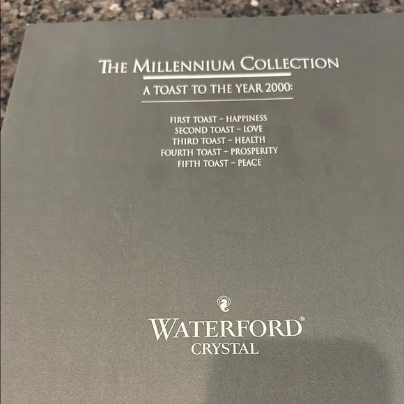 Waterford Millennium Collection Gray Box champagne, flutes - Picture 2 of 3